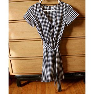 H&M Gingham Wrap Dress